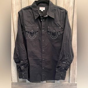 Mens True Religion Western Shirt